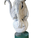 Escultura de chango contemporánea | Chango de madera