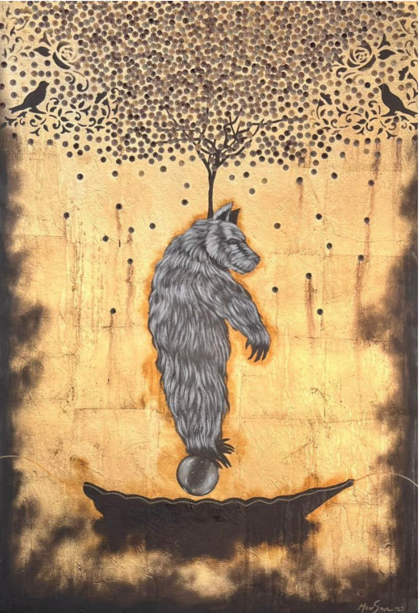 el guardian Cuadro surrealista al óleo | El Guardián - Image 1