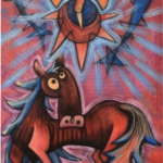Cuadro de caballo al óleo | Encamíname a tu Luz