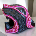 Jaguar arte huichol | Escultura artesanal con chaquira