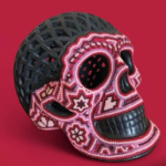 Calavera huichol de chaquira | Skull